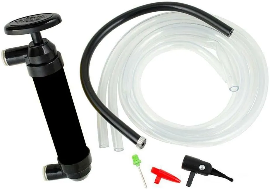 Hyper Tough MULTI-USE HAND PUMP Leak-Free Quick Connect TRANSFER GAS OIL LIQUIDS