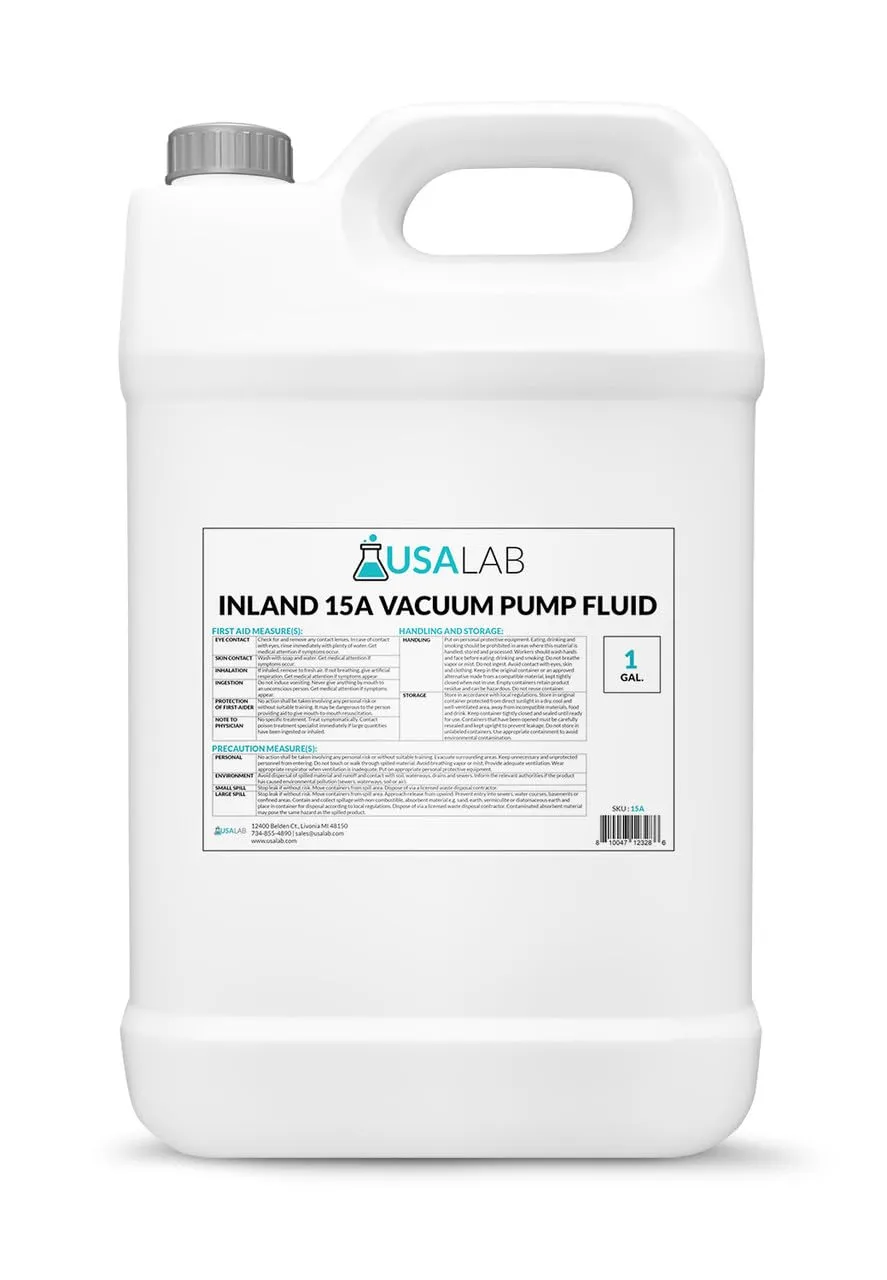 Inland 15A Vacuum Pump Oil 128oz 1 Gallon for Leybold Sogevac LVO110 GD32 - USAlab