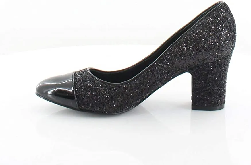 Ivanka Trump Womens Lindi Suede Cap Toe Classic Pumps, Black, Size 10.0