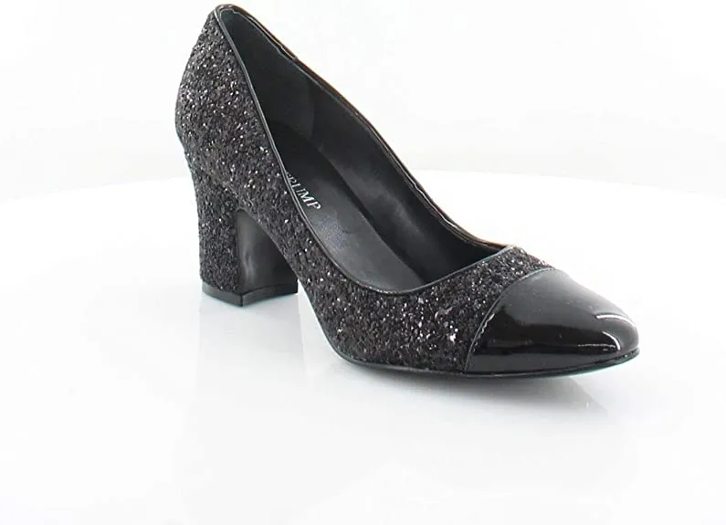 Ivanka Trump Womens Lindi Suede Cap Toe Classic Pumps, Black, Size 10.0