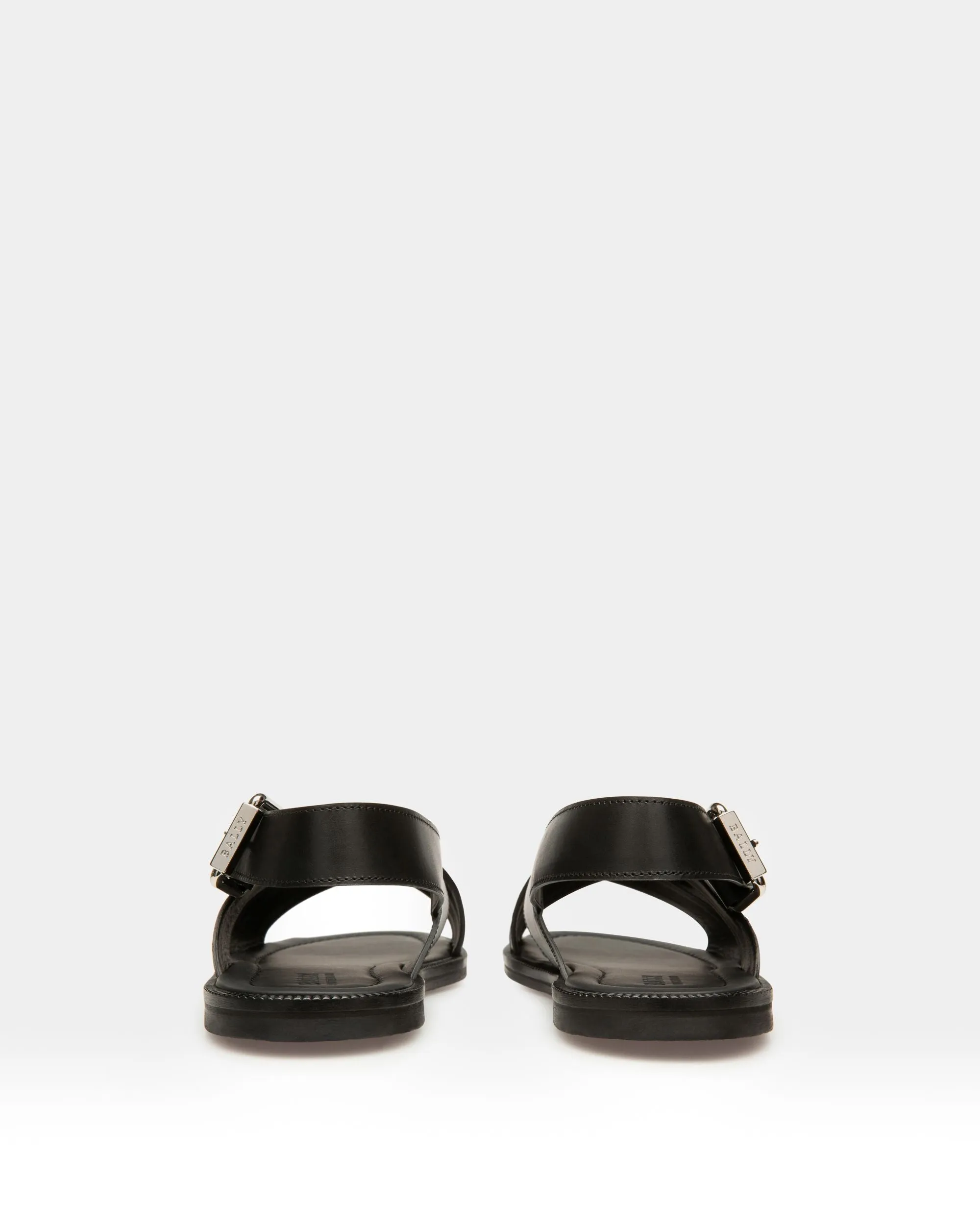 Jameel Leather Sandals In Black