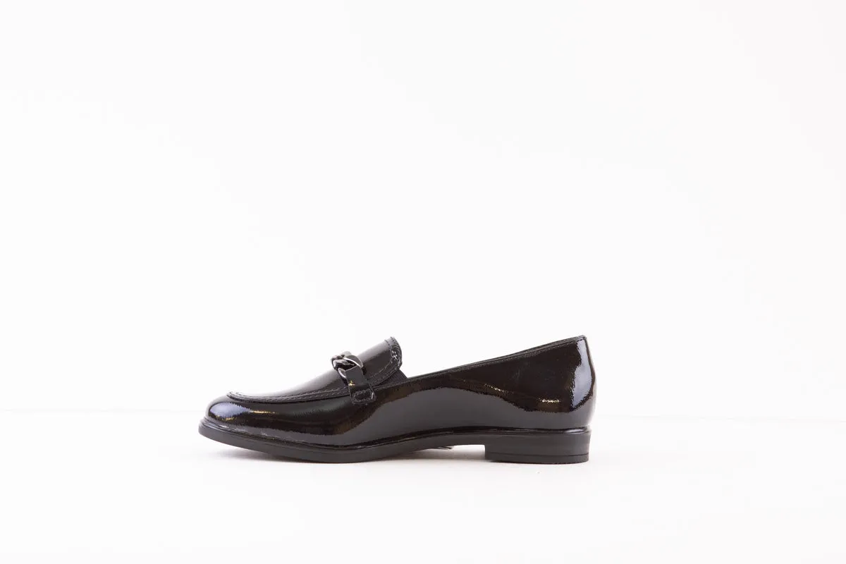 JANA - 24261-844 FLAT LOAFER - NAVY PATENT