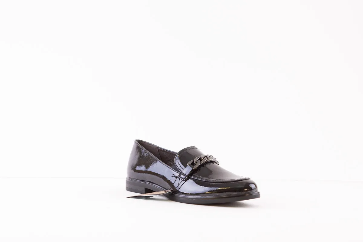 JANA - 24261-844 FLAT LOAFER - NAVY PATENT