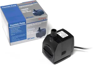Jebao WP-3000 Submersible Fountain Fish Pond Pump, 790gph