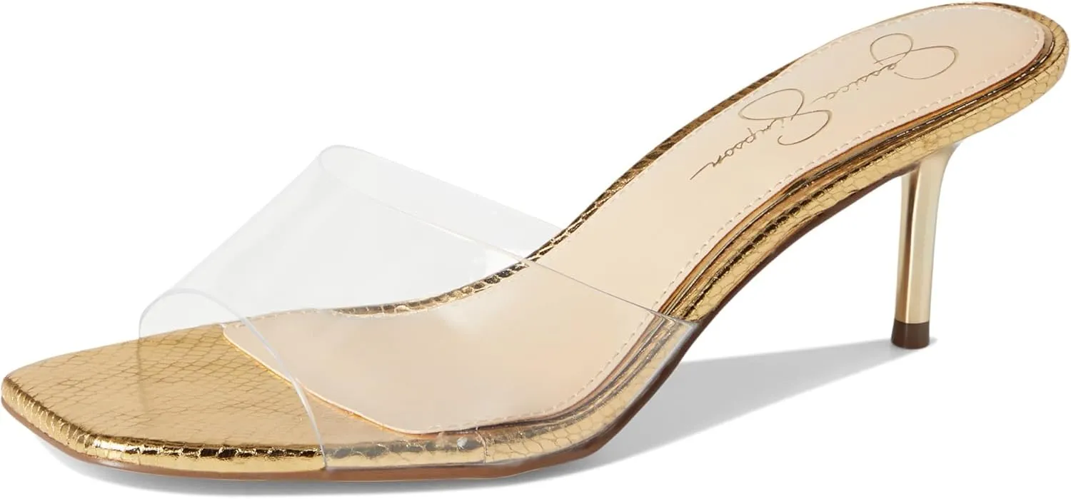 Jessica Simpson Women's Celisha Lucite High Heel Sandals Heeled