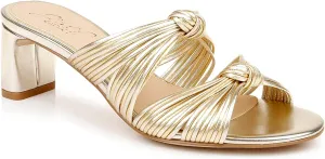 Jewel Badgley Mischka Cheryl Backless Double-Knotted Block Heel