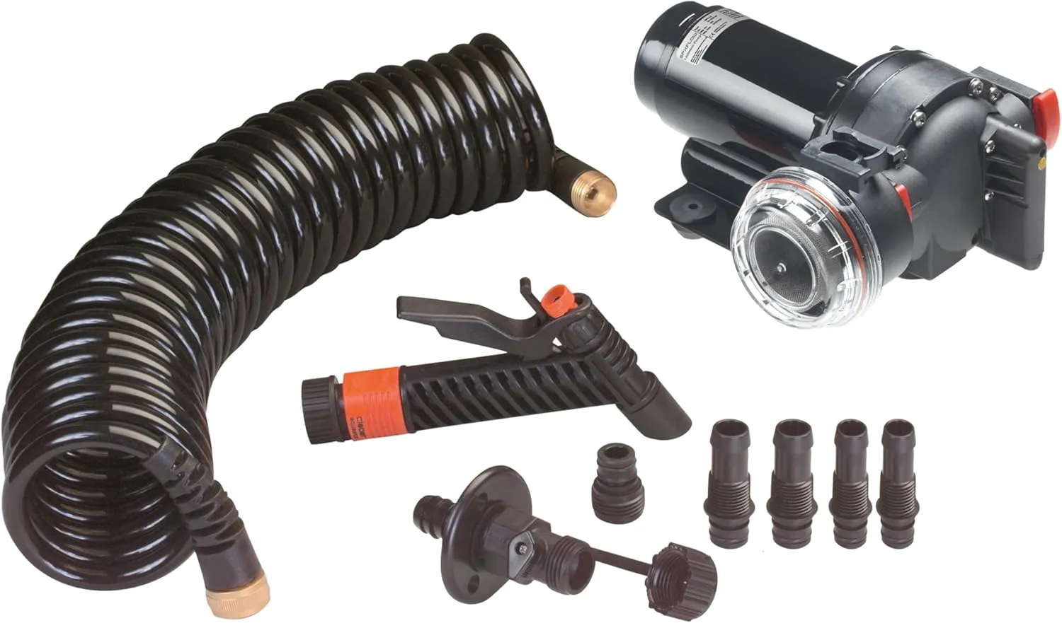 Johnson Pump Aqua Jet 5.2 GPH Washdown Pump Kit w/Hose - 12V