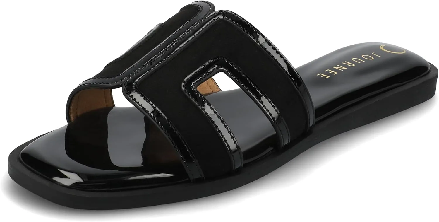 Journee Collection Women's Primah Slide Sandal