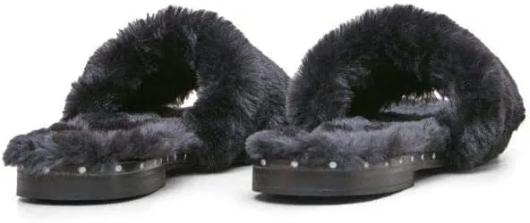 Kenneth Cole Women's Peggy Fuzzy Slipper Sandal Slide