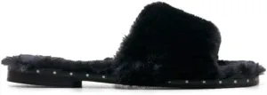 Kenneth Cole Women's Peggy Fuzzy Slipper Sandal Slide