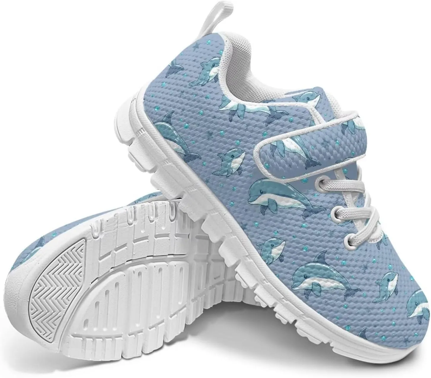 Kids Shoes Comfortable Athletic Running Breathable Hook and Loops Shoes for Litter Kids Non-Slip School Sport Sneaker for Boys Girls US 11-15