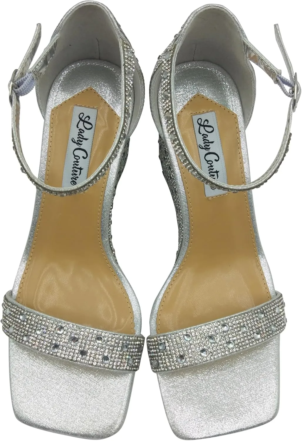 KLOE Rhinestone Wedge Heel Sandal