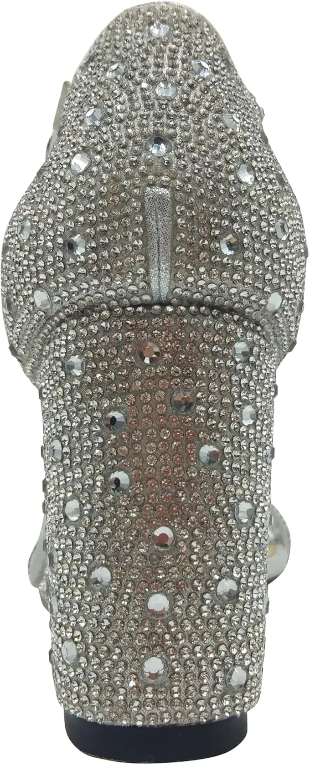 KLOE Rhinestone Wedge Heel Sandal