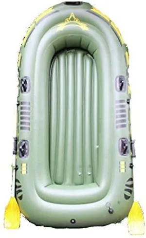 Large Inflatable Kayak, Inflatable Kayak Oar Set with Air Pump, Repair Kit Suitable for Rivers and Lakes,2 Person Green Water Sports