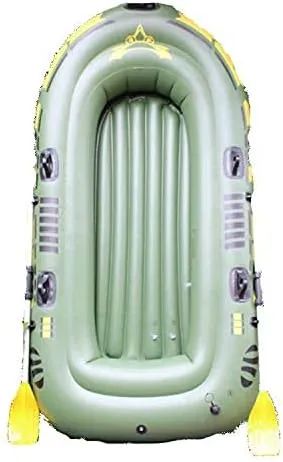 Large Inflatable Kayak, Inflatable Kayak Oar Set with Air Pump, Repair Kit Suitable for Rivers and Lakes,2 Person Green Water Sports