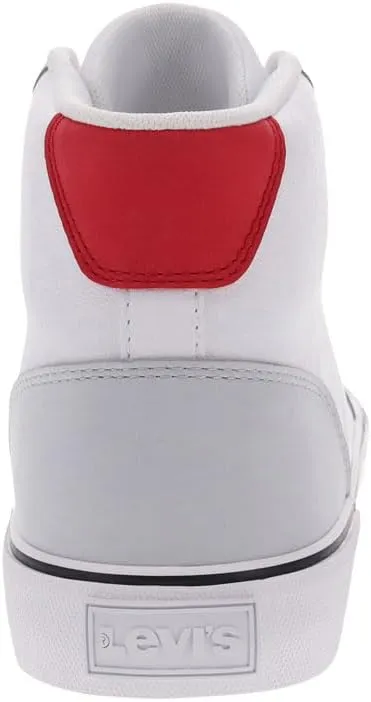 Levi's Mens Munro Mid Vegan Leather Casual Lace Up Sneaker Shoe