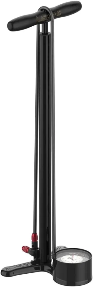 LEZYNE Classic Floor Drive 3.5 High Pressure Bicycle Floor Pump with Accurate 3.5" Analog Gauge - Aluminum/Steel 220 PSI Tire Air Pump for Road/Track Bikes - ABS-1 Pro Chuck Fits Presta/Schrader Valve