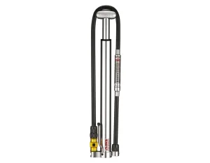 LEZYNE CNC MICRO FLOOR DRIVE HPG / HVG MINI PUMP WITH PRESSURE GUAGE