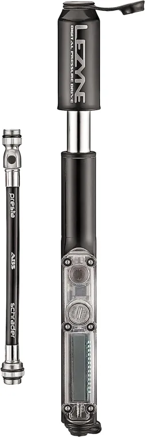 Lezyne Digital Pressure Drive Bike Pump, Black, One Size