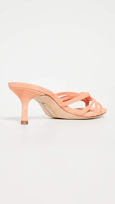 Limited edition Jedda Sandals Holiday special Stiletto Heeled Edelman Strappy Leather Sam Melon/Orange/Pink
