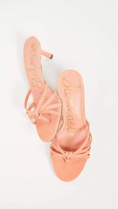 Limited edition Jedda Sandals Holiday special Stiletto Heeled Edelman Strappy Leather Sam Melon/Orange/Pink