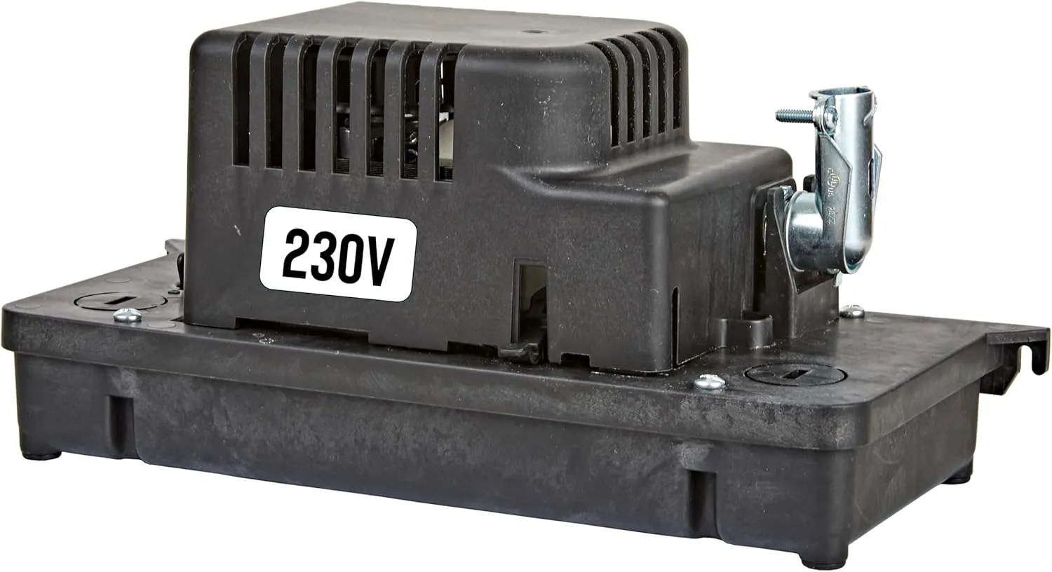 Little Giant VCCA-20-P 230 Volt, 1/30 HP, 80 GPH Low Profile Plenum Condensate Removal Pump, 6-ft. Cord (plug-less), Black, 554222101