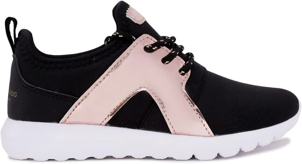LONDON FOG Unisex Angel Lane Metallic Fashion Sneaker Lace-Up Athletic Running Shoe (Big Kid - Little Kid Toddler)