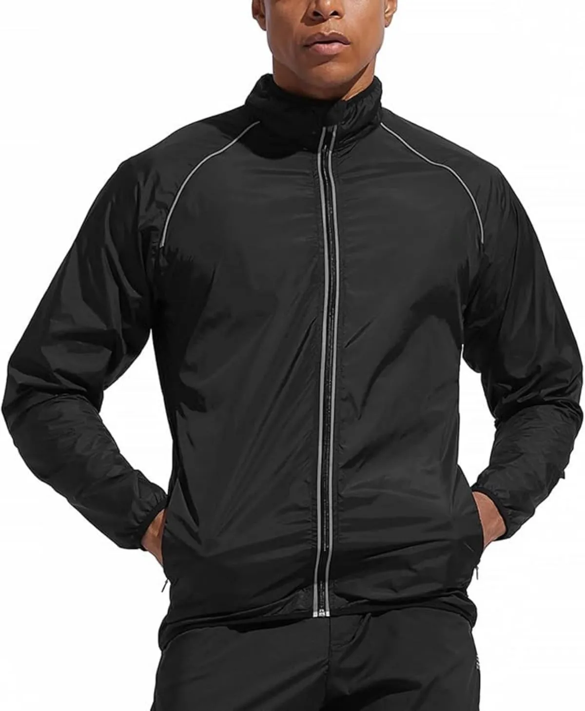 Men's Cycling Bike Jacket Long Sleeve Mountain Running Biking Motorcycle Bicycle Windbreaker Fishing Coats