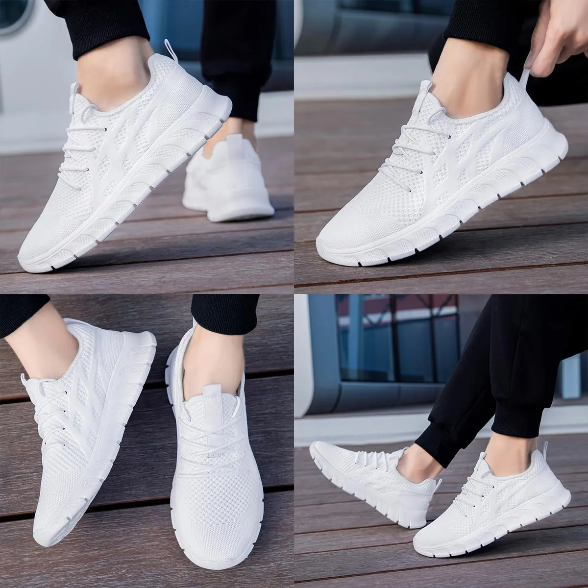 Men's Road Running Shoes Walking Tennis Sports Slip On Sneaker Workout Gym Comfortable Fashion Shoes for Men