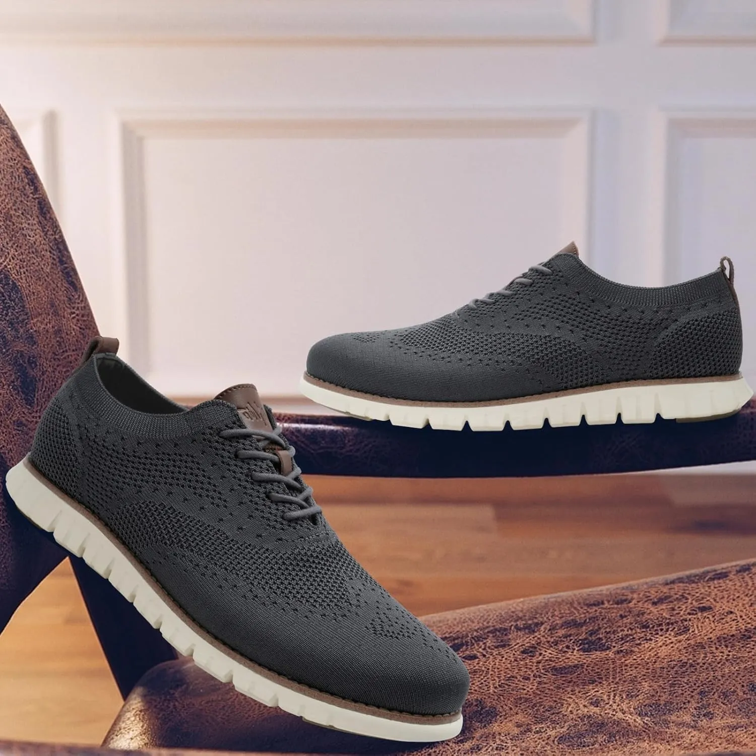 Men's Wide Casual Dress Shoes Business Casual Sneaker Shoes for Men