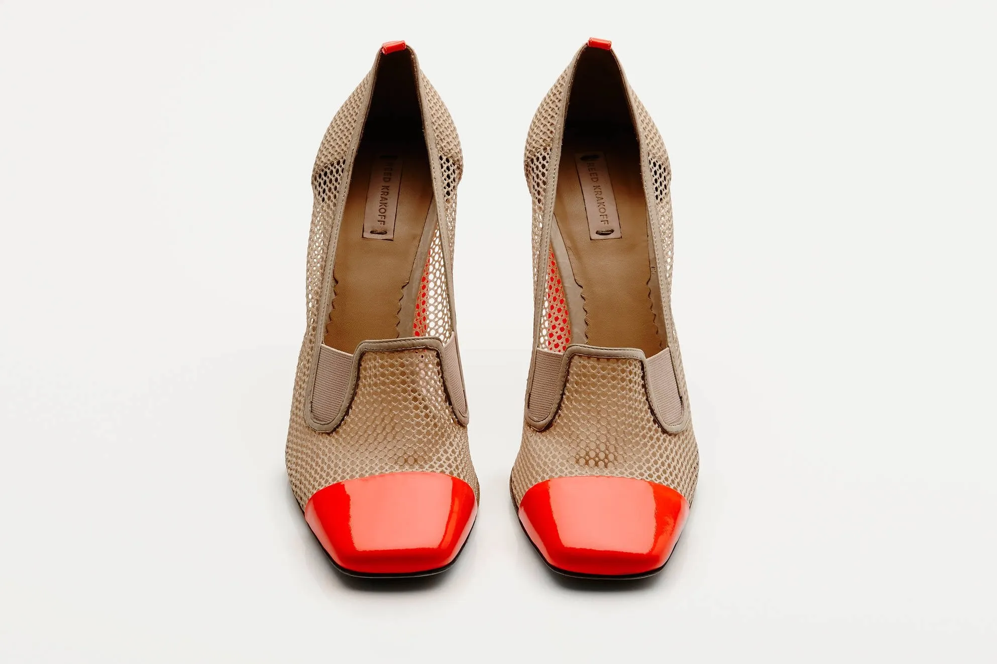 Mesh Atlas Pump - Orange/Nude