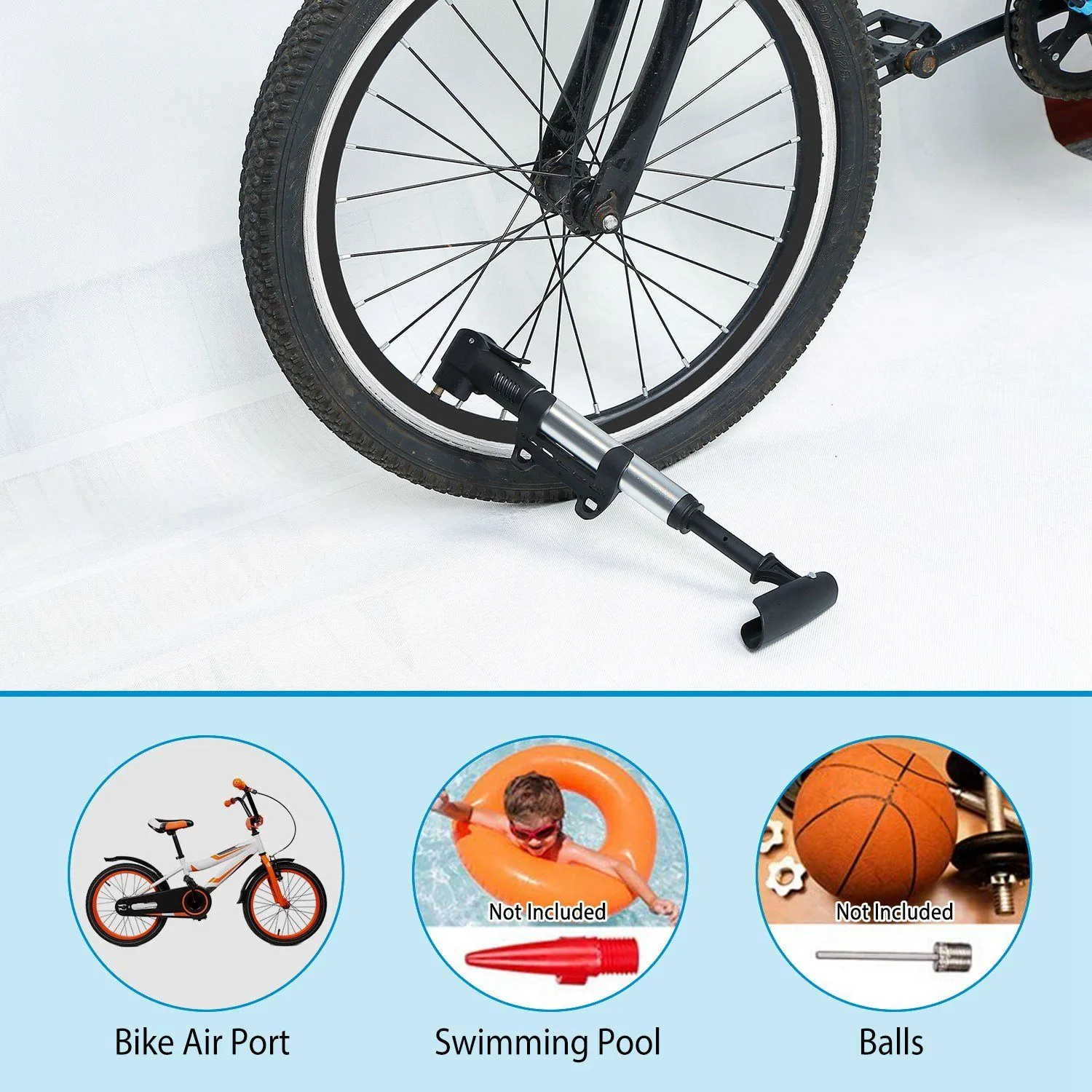 Mini Bike Pump Portable Bicycle Tire Inflator