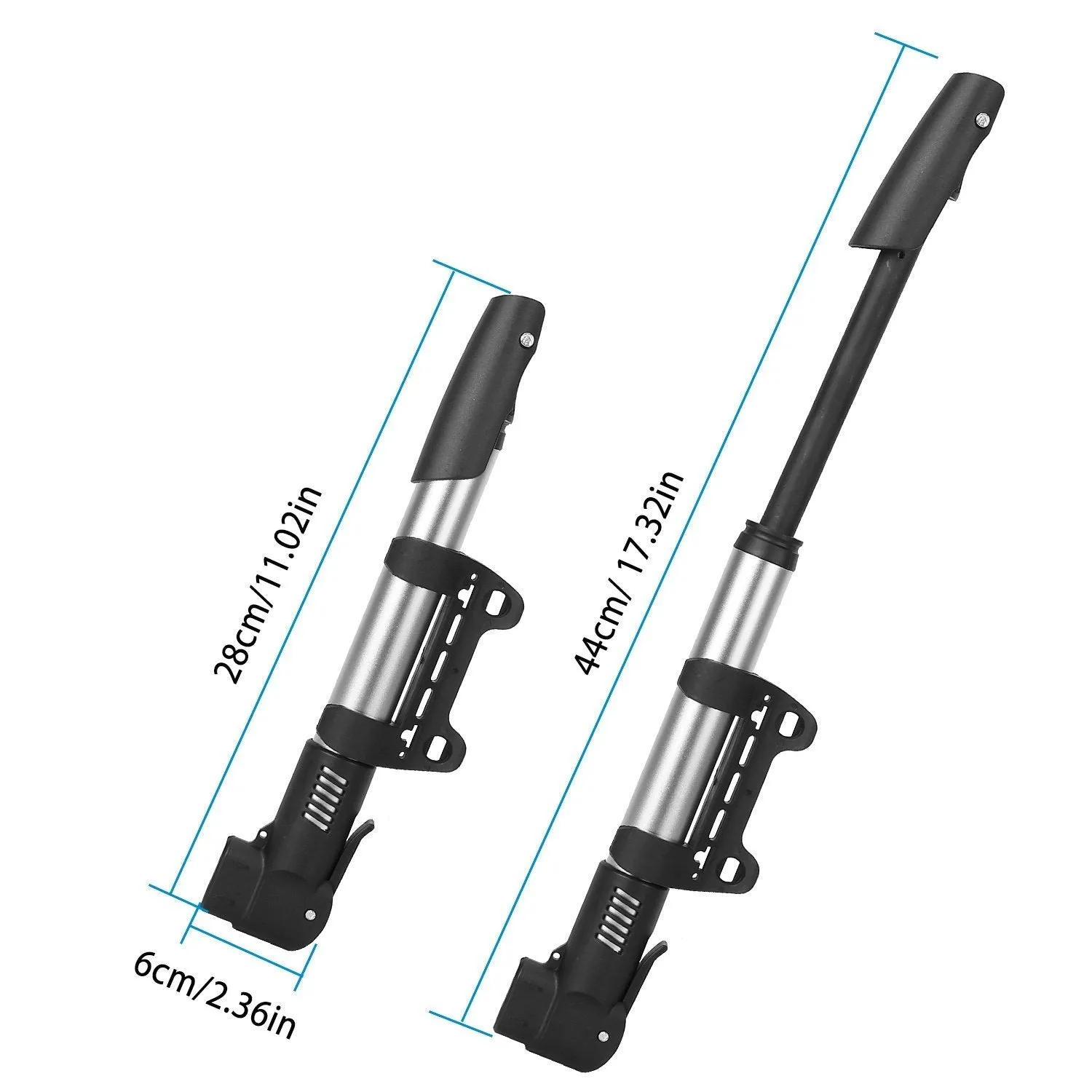Mini Bike Pump Portable Bicycle Tire Inflator