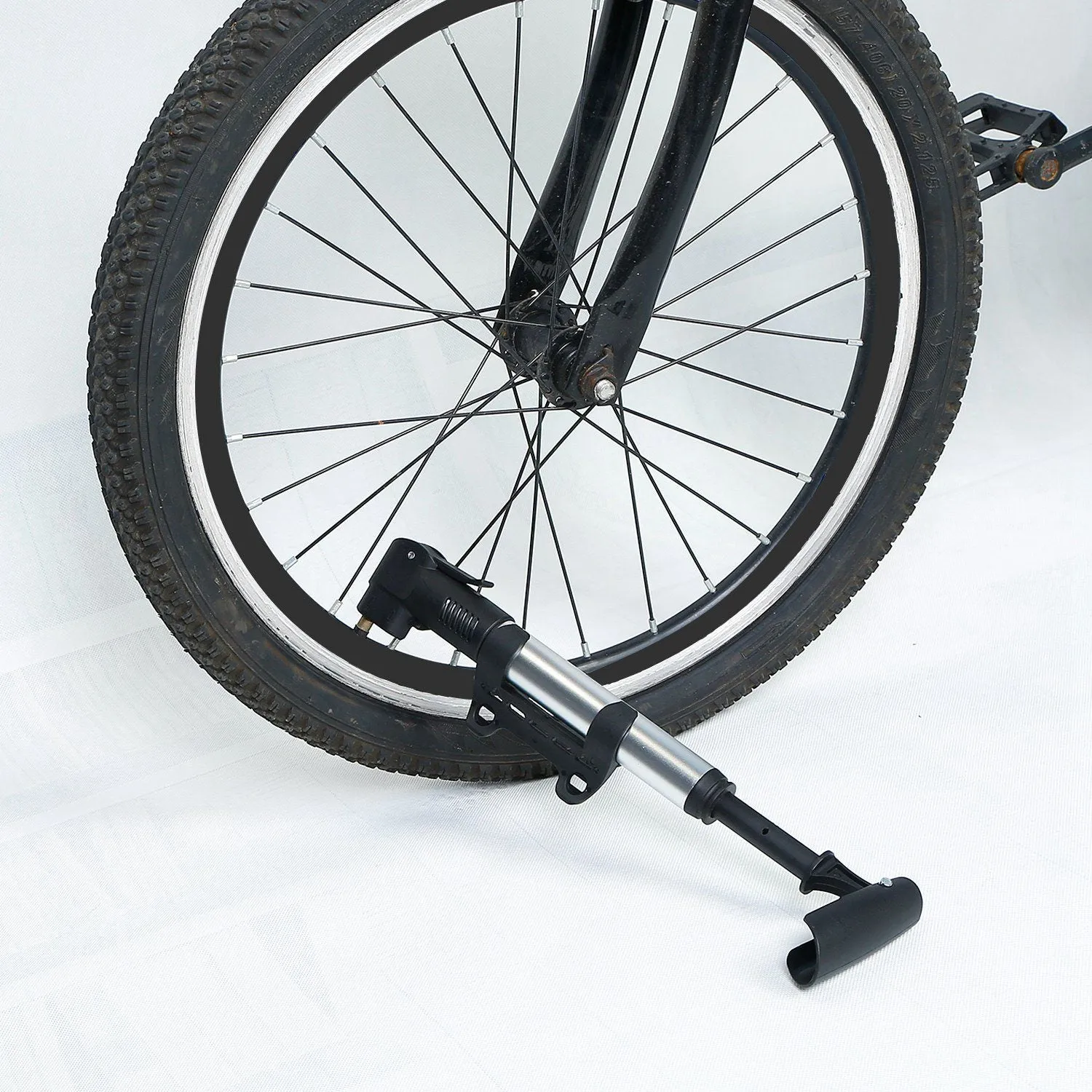 Mini Bike Pump Portable Bicycle Tire Inflator