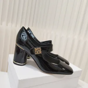 Miss Dior Pump 85mm In Glossy Black Cowhide 111359