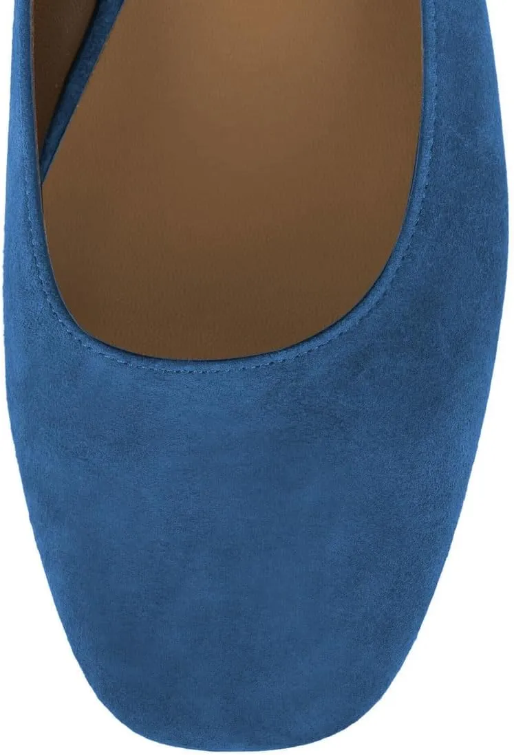 miss left Women's Classic Closed Round Toe Mary Jane Pumps Adjustable Strap Block Low Heel Cute Casual Shoes Size 4-16 US
