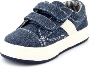 MORGAN & MILO Miles Double V Sneakers for Boys and Toddlers, Size 6 to 13