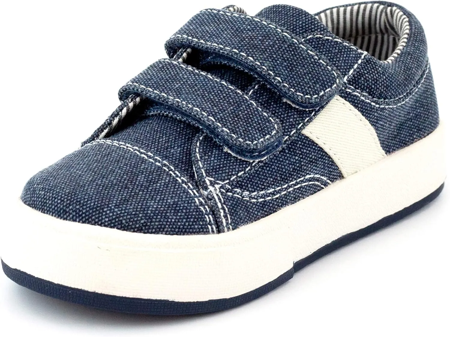MORGAN & MILO Miles Double V Sneakers for Boys and Toddlers, Size 6 to 13