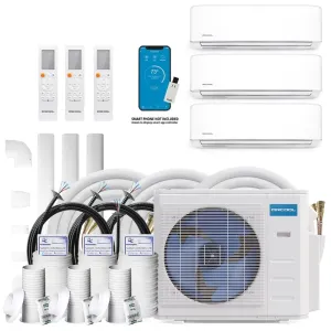 MRCOOL DIYM327HPW01C01 DIY Multi-Zone Series Ductless Heat Pump, White