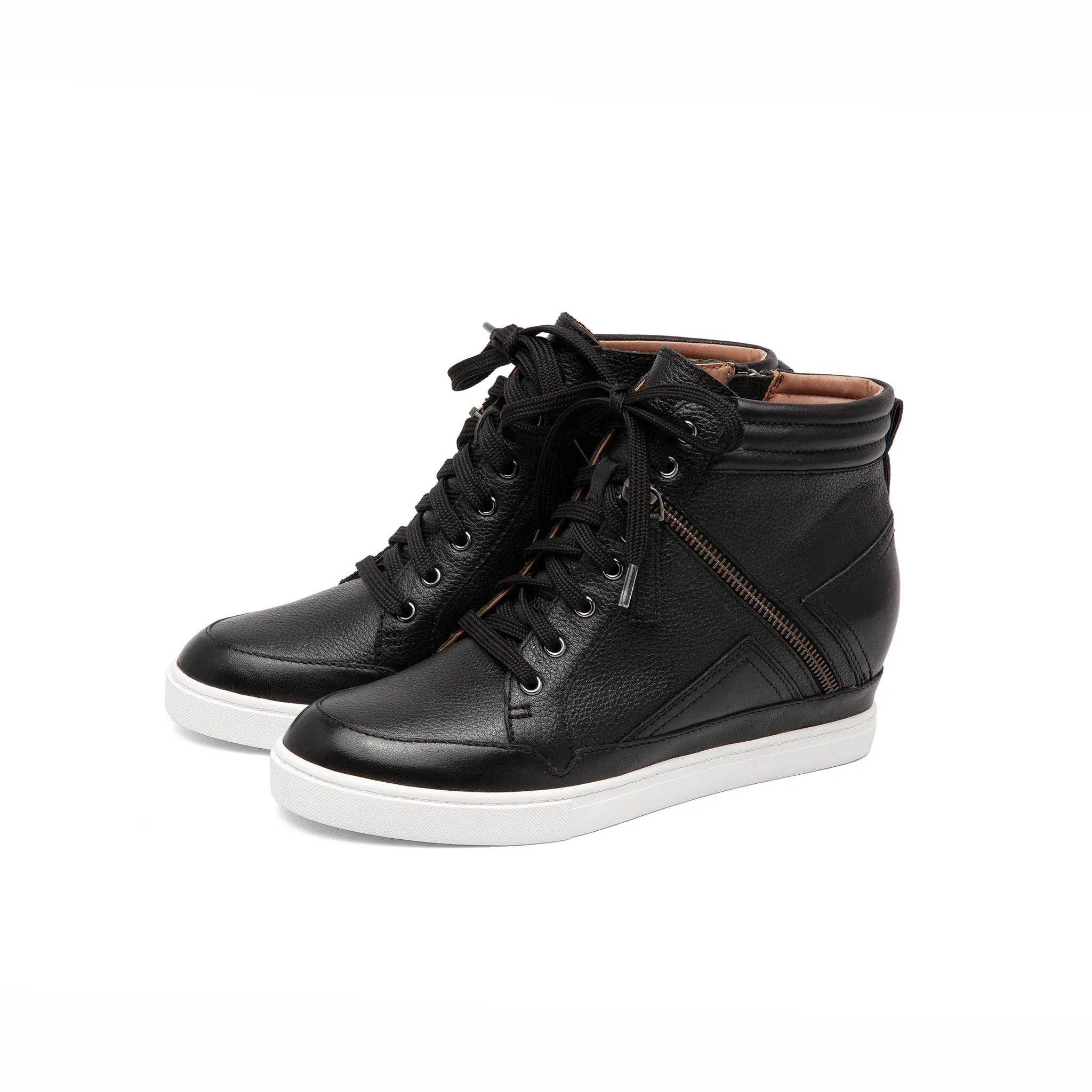 NAVA | A Sporty Color Blocked Sneaker Wedges