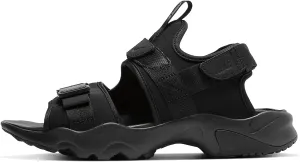 Nike Canyon Mens Side Sandal Cw9704-001 Size 15 Black/Black/Black