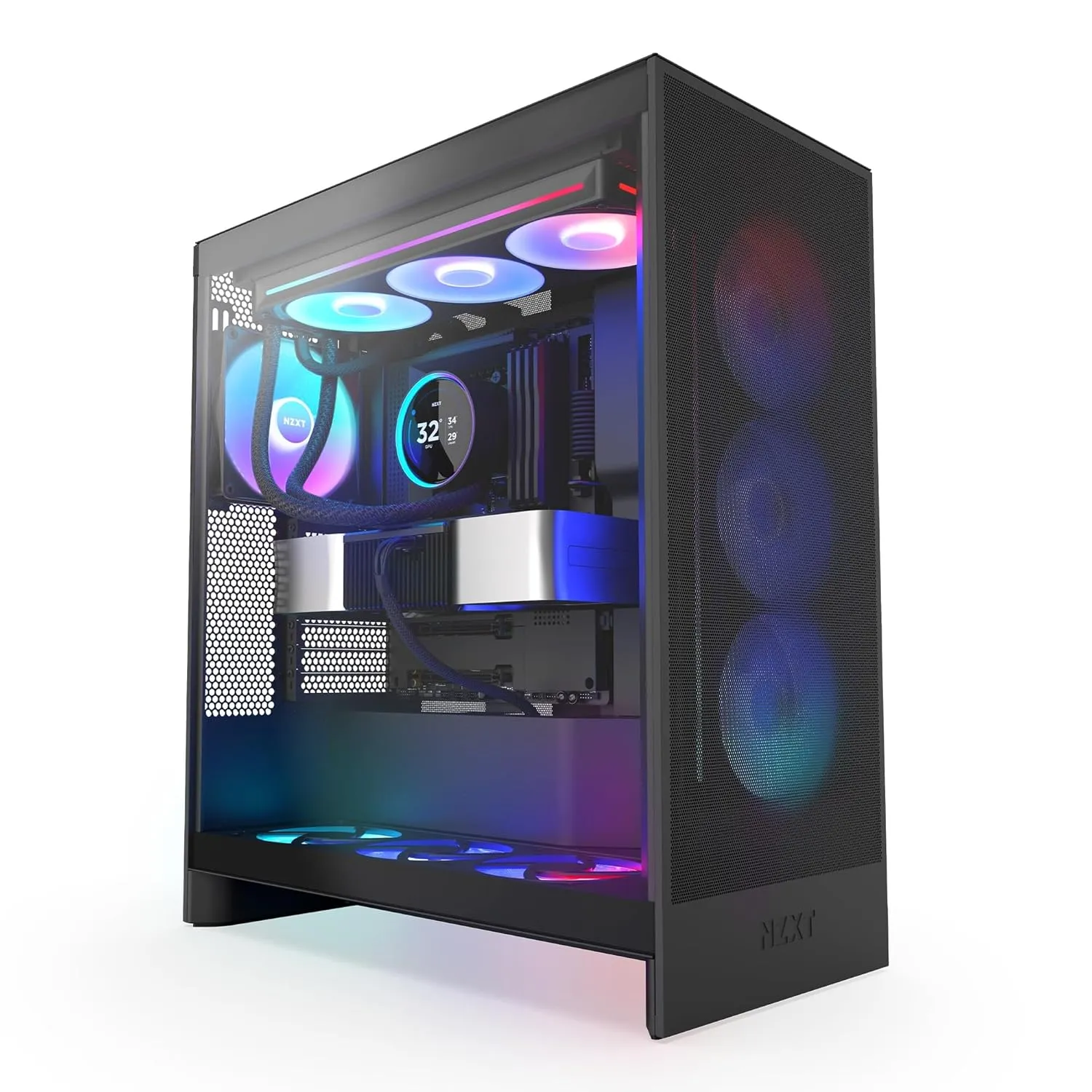 NZXT Kraken Elite 360 RGB 2024 - AIO CPU Liquid Cooler - 360mm Radiator - F360 RGB Core Fan - Customizable 2.72" IPS LCD - NZXT Turbine Pump - AMD® AM5, AM4 - Intel® LGA 1851/1700, 1200/115X - Black