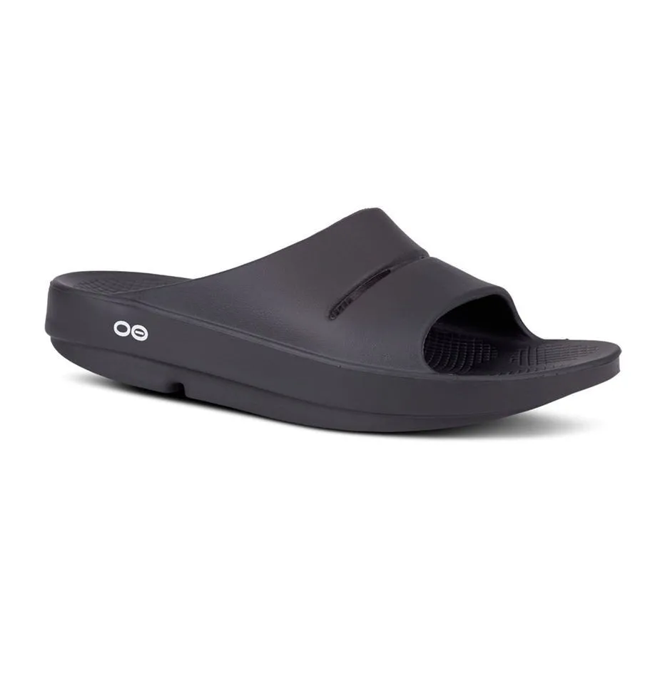 Oofos Ooahh Slide Sandal - Black 1100BLK