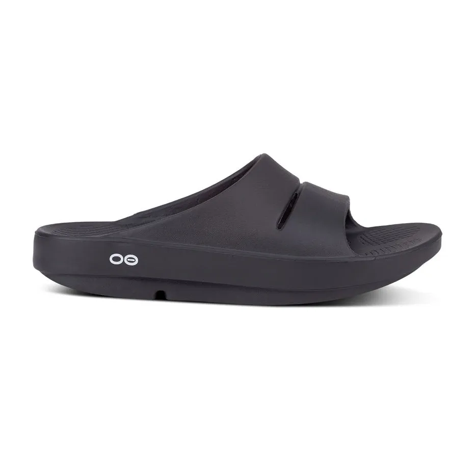 Oofos Ooahh Slide Sandal - Black 1100BLK