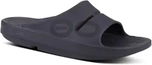OOFOS - Unisex OOahh Sport - Post Run Recovery Slide Sandal (Matte Black, US Men's Size 7/Women's Size 9)