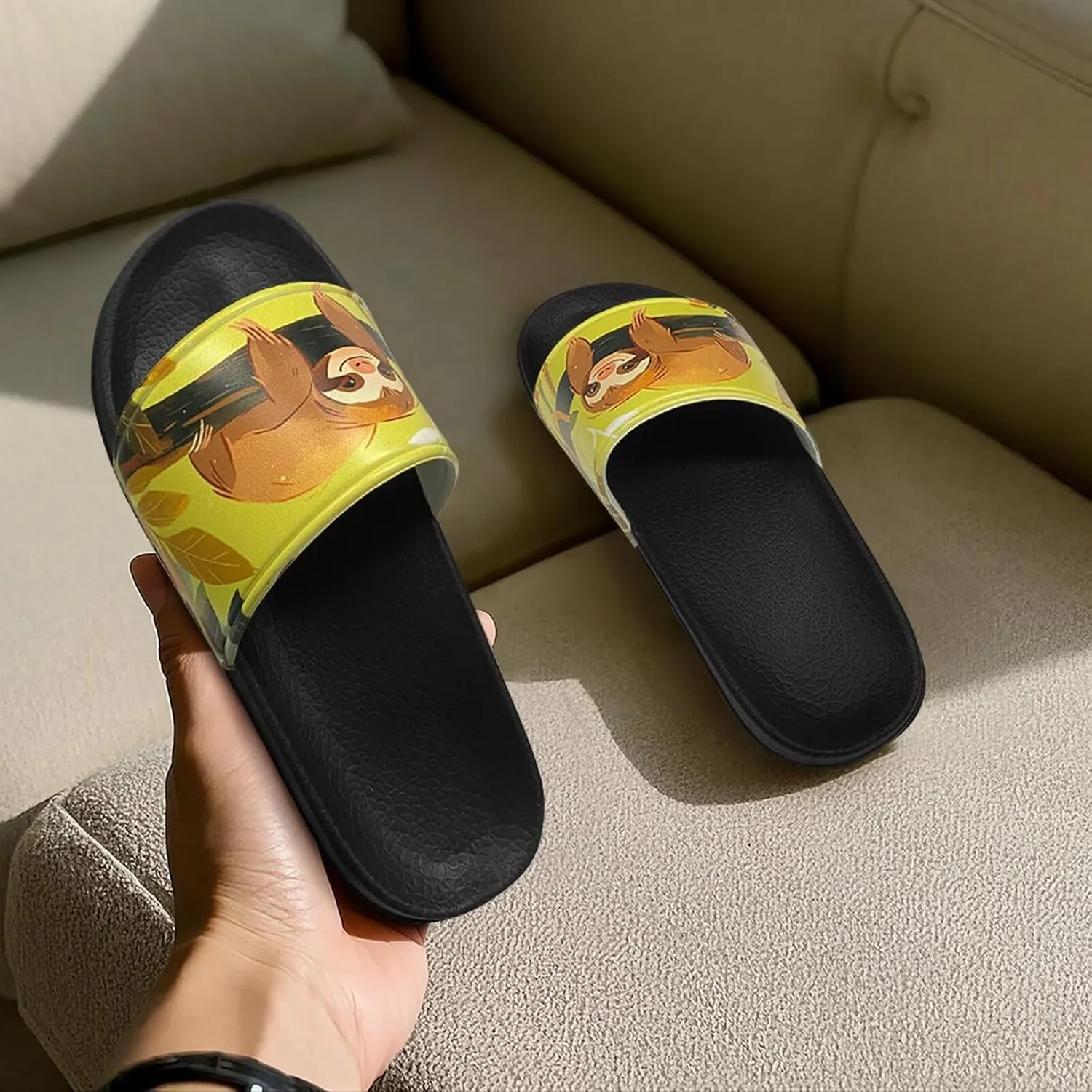 Open Toe Slippers for Women Rubber Slides Womens Sandal Slippers