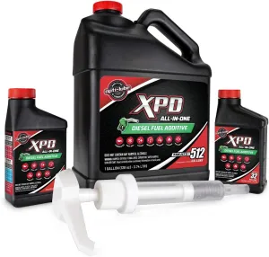 Opti-Lube XPD All Seasons Diesel Fuel Additive: 1 Gallon with Accessories (1 Hand Pump & 2 Empty 8oz Bottles) (1 Gallon XPD with Hand Pump and Regular Accessory Bottles)