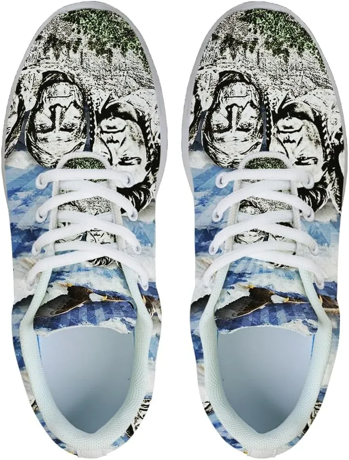 Original Founding Fathers Native American Flag Shoes for Women Men Trail Running Casual Fashion Sneakers Slip-on Tennis Shoes