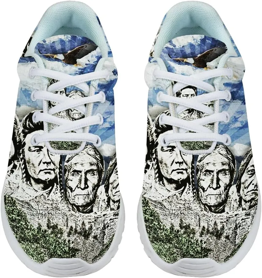 Original Founding Fathers Native American Flag Shoes for Women Men Trail Running Casual Fashion Sneakers Slip-on Tennis Shoes