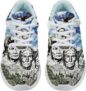 Original Founding Fathers Native American Flag Shoes for Women Men Trail Running Casual Fashion Sneakers Slip-on Tennis Shoes